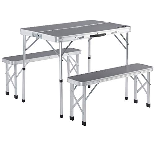 Camping súper fácil aluminio plegable mesa de camping mesa mesa de jardín mesa auxiliar 
